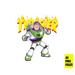 Buzz Lightyear Thrasher Png, Thrasher Logo Png, Buzz Lightyear Png, Fashion Brand Png, Digital Ai File, Cartoon Png