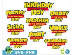 Toy Story Birthday Boy SVG PNG Bundle Family, Toy Story shirt SVG, Toy Story svg, Toy Story png, Birthday Boy svg Cricut