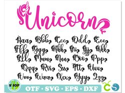 Unicorn Font svg with Tails | Name Font svg, Unicorn Font otf, Unicorn letters svg, Unicorn Font svg Cricut, Unicorn svg