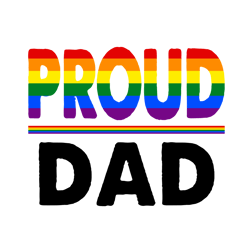 Proud Dad Svg, Pride, Lgbtq svg, Rainbow Pride, Instant Download, Pround Daddy svg, Father's Day , Lgbt Svg, cricut file