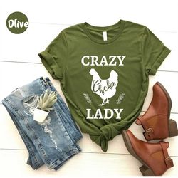 Crazy Chicken Lady Shirt, Farm Shirt, Country Girl Shirt, Farm Shirt, Chicken Lover Shirt, Farm Lady Shirt , Bohemian Sh