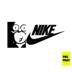Homer Simpson Nike Png, Nike Logo Png, Homer Simpson Png, The Simpson Png, Cartoon Png, Ai Digital File