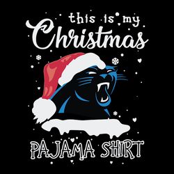 This My Christmas Carolina Panthers NFL Svg, Football Svg, Cricut File, Svg, silhouette svg fies