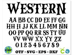 Western Font otf, Western Font svg Cricut, Western letters svg, Cowboy Font svg, Western Font for cricut, Western svg