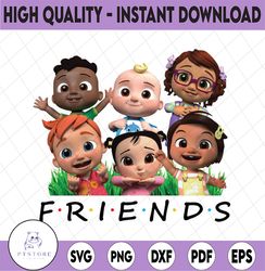 Watermelon Friends Png File, Cocomelon With Friend Birthday Boy Girl Png File Download, Digital Print, Cocomelon Family