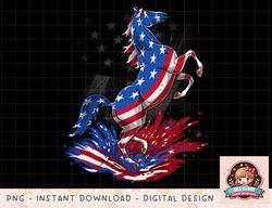 Horse 4th Of July Shirt Women Girls American Flag USA Horse png, instant download, digital print