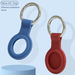 Silicone Case for Airtags with Keychain, Protective Cover for Apple Air tag Key Finder Tracker, (non US Customers)