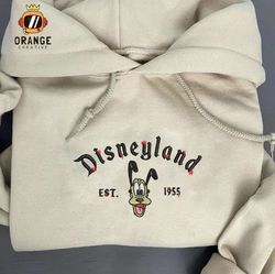 Disneyland Pluto Halloween Embroidered Crewneck, Halloween Sweatshirt, Disney Embroidered Hoodie, Unisex T-shirt