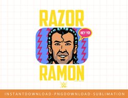 WWE Razor Ramon Neon Big Face T-Shirt copy