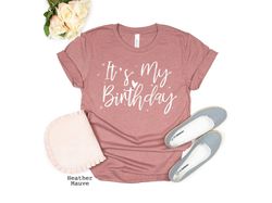 It's my birthday - hearts, Birthday Girl T-Shirts, Birthday Party shirt, Birthday Gifts, Bday Shirt