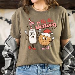 Retro ChristmasT Shirt, Tis The Season Santa Shirt, Vintage Santa Christmas Shirt, Retro Holiday Shirt, Ugly Sweater Shi