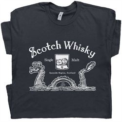 Scotch T Shirt Scotch Whisky Shirt Liquor Scotland Tee Anchorman Scottish Flag Loch Ness Monster Shirt Vintage Scotchy I