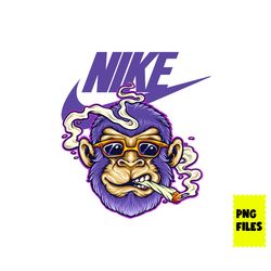 Monkey Swoosh Png, Monkey Nike Png, Nike Logo Png, Monkey Png, Monkey Png Digital File