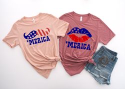 4th of July Merica Lips 2022 Shirt,Freedom Shirt,Fourth Of July Shirt,Patriotic Shirt,Independence Day Shirts,Patriotic