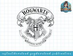 Harry Potter Simple Hogwarts Crest Outline png, sublimate, digital download