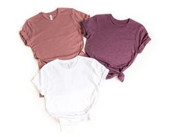 Bella Canvas Blank Shirt,Heather Mauve Shirt,Heather Maroon Shirt,Yellow Shirt,Heather Dark Grey Shirt,Heather Navy Shir