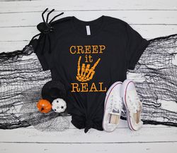 Creep It Real Shirt, Halloween Shirts, Halloween 2020 Shirt, Creepy Shirt, Halloween Outfits, Halloween Funny Shirt, Fam