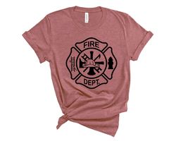 Firefighter Shirt, Fireman Tee, Fire Department Shirt, First Responder Shirt, Gift For Fireman, Fire Dept. Logo Shirt, F