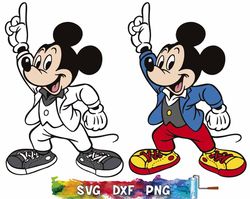 Disney mickey mouse john travolta svg, disney fashion svg, png