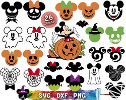 disney halloween svg, Disney Halloween Trick or Treat svg, png