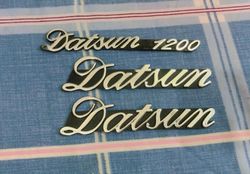 DATSUN 1200 Set Of 3 Piece Emblem