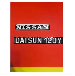 Datsun 120Y hard alloy sticker set 2 piece