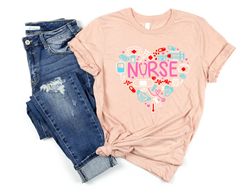 Love Nurse Shirt - Nurse T-shirt - Nurse Tees - Unisex - Cute Nurse Shirts - Nurse Appreciation Gift - Nurse Gift Idea -