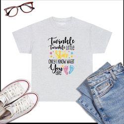 Twinkle Twinkle Little Star Gender Reveal Party Baby Shower T-Shirt