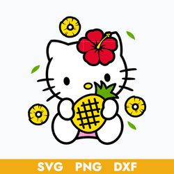 Pineapple Hello Kitty Svg, Hello Kitty Svg, Cartoon Svg, Png Dxf Digital File
