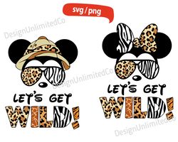 Lets get Wild svg, Let's Go Exploring svg, Safari Mickey svg, Magic World svg, Vacay Mode, Disney Roar! svg, Disney svg