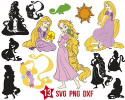 disney princess Rapunzel svg, princess tangled svg for cricut, disney princess svg, png
