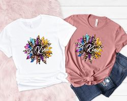 Spread Kindness,Flower Shirt, Floral Be Kind Shirt,Be Kind Rainbow Shirt,Be Kind Shirt,Language Shirt,Kindness Shirt,Wat