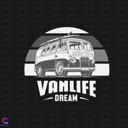Vintage Van Life Dream Svg, Trending Svg, Van Svg, Van Life Svg, Dream Svg, Vint