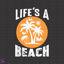 Lifes A Beach Svg, Trending Svg, Beach Svg, Summer Svg, Summer Vibes Svg, Palm T