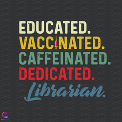 Vaccinated Librarian Svg, Trending Svg, Vaccinated Svg, Librarian Svg, Educated