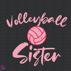 Volleyball Sister Svg, Trending Svg, Sisters Day Svg, Sports Svg, Volleyball Svg