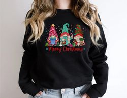 Gnome Sweatshirt, Hot Cocoa Gnome Sweater, Cute Gnomes Sweatshirt, Christmas Sweater, Funny Christmas Sweater, Christmas