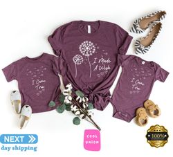 I Made a Wish Mama Svg, I Came True Baby Onesie, Mothers Day Matching Svg, Matching Mommy and Me Dandelion