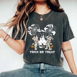 Disney trick or treat shirt, Disney halloween 2023 Tee, Walt Disney Shirt, Disney Boo Bash, Mickey Halloween Shirts