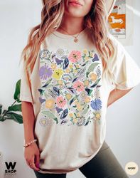 Wildflower Tshirt, Comfort Colors Shirt, Floral Tshirt, Flower Shirt, Gift for Women, Ladies Shirts, Best Friend Gift