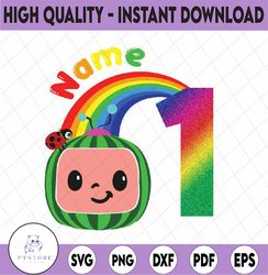 Cocomelon Personalized Family Birthday PNG, Cocomelon Birthday Png, Watermelon Birthday, Trending Birthday png Jpg Digit