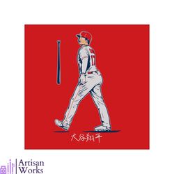 Shohei Ohtani Los Angeles Angels MLB SVG Graphic Design File