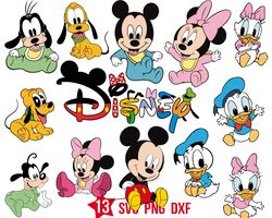 disney baby mickey mouse svg for cricut, disney mouse friends svg, png