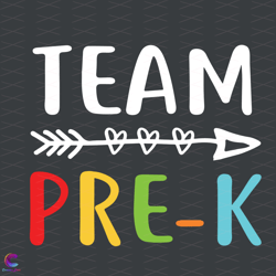 Team PreK Svg, Back To School Svg, Pre K Svg, Pre Kindergarten Svg, Sc