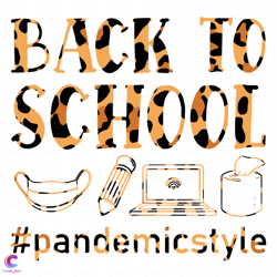 Back To School Pandemic Style Svg, Back To School Svg, Facemask Svg, P