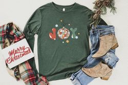 Christmas Long Sleeve Shirt, Holiday Sweatshirt, Joy Sweatshirt, Christmas Winter Sweatshirt, Womens Joy Shirt, Unisex F