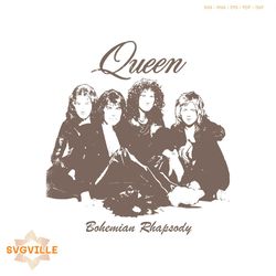 Queen Band Rock Band SVG Music Lover SVG Graphic Design File