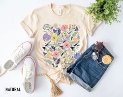 Flower T-Shirt, Wildflower Shirt, Floral Shirt, Botanical Shirt, Vintage T-shirt, Vintage Botanical, Vintage Flower Shir