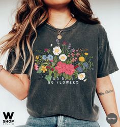 Wildflower Tshirt, Wild Flowers Shirt, Floral Tshirt, Flower Shirt, Comfort Colors Women, Ladies Shirts, Best Friend Gif