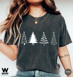 Christmas Trees Shirt, Christmas Shirts for Women, Christmas Tee, Christmas TShirt, Shirts For Christmas,Cute Christmas